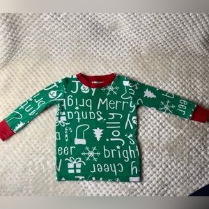 Carters Christmas Long Sleeve Sleep Top 12 months 12M